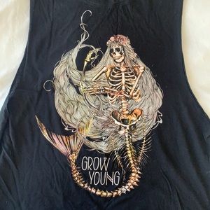 Element Mermaid skeleton muscle tank